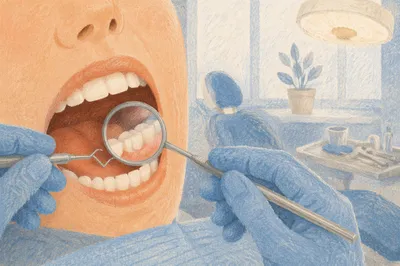 Calm Dental Examination With Hygienic Care
