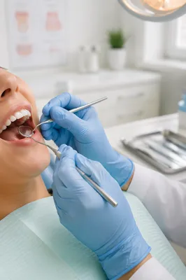 Modern Dental Examination in Bright Clinic