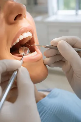Gentle Dental Examination in Modern Clinic