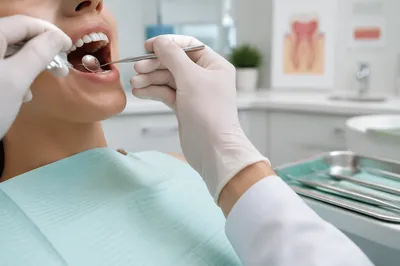 Modern Dental Examination in Bright Clinic