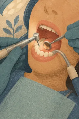 Routine Dental Checkup in Reclined Chair