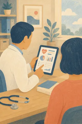Doctor Consulting Patient in Calm Clinic