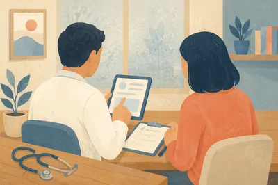 Doctor Consulting Patient in Modern Clinic