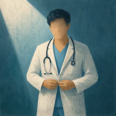 Doctor in White Coat with Stethoscope