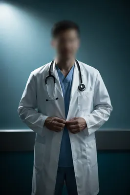 Doctor in White Coat with Stethoscope