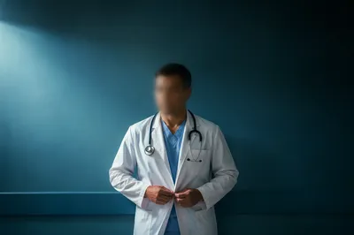 Doctor in White Coat with Stethoscope