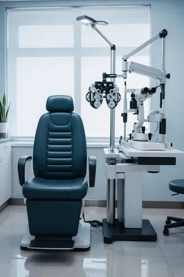 Clean Optometrist Exam Room Interior