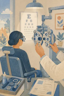 Calm Optometry Vision Test Room Scene