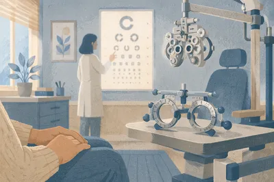 Calm Optometry Exam Room Vision Chart