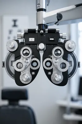 Photorealistic Optometry Phoropter in Clinic
