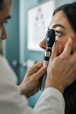 Gentle Optometry Eye Exam Close Up