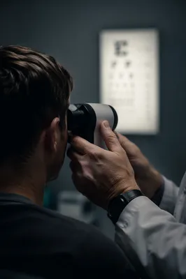 Routine Optometry Eye Exam in Modern Clinic