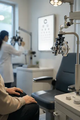 Calm Optometry Exam Room Vision Check
