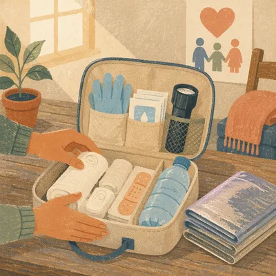 Organized First Aid Kit for Community Care