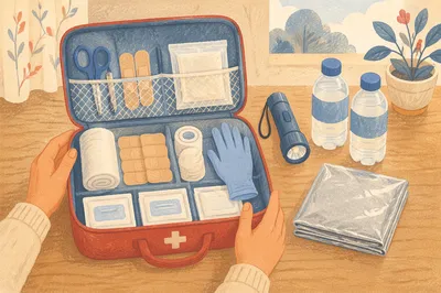 Organized First Aid Kit Emergency Supplies