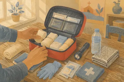 Emergency First Aid Kit Prepared for Outreach