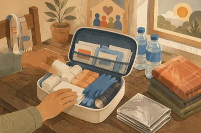 Organized First Aid Supplies for Community Care