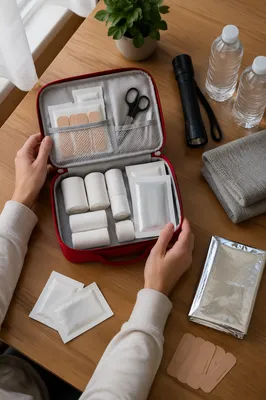 Organized First Aid Kit Emergency Supplies