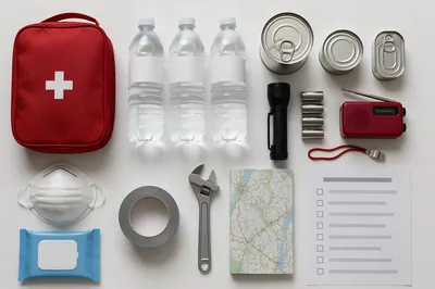 Organized Emergency First Aid Supply Kit