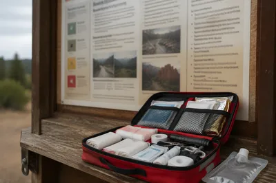 Emergency First Aid Kit at Park Kiosk