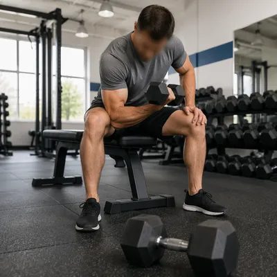 Safe Dumbbell Strength Training in Modern Gym