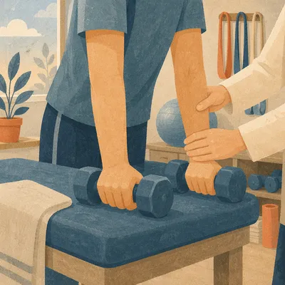 Guided Strength Training in Rehabilitation Gym