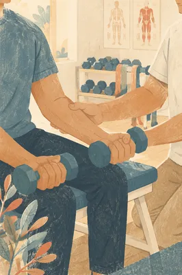 Supervised Dumbbell Rehabilitation Training in Clinic