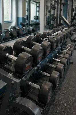 Clinical Gym Dumbbells in Focused Training