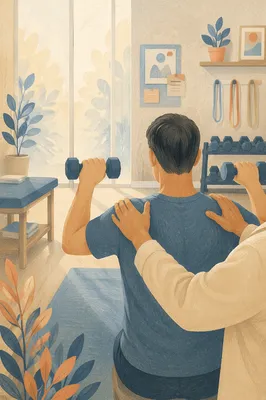 Guided Strength Training in Rehabilitation Gym