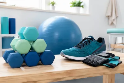 Clean Rehabilitation Gym Weights and Training Gear