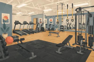 Modern Rehabilitation Gym for Medical Fitness