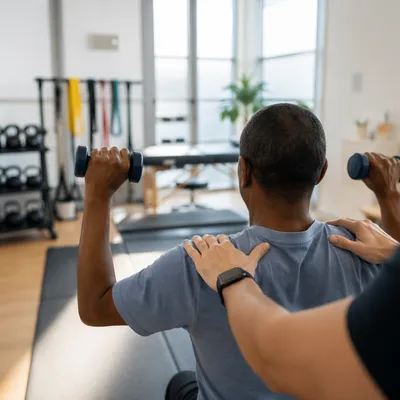 Medical Rehabilitation Gym Strength Training Session