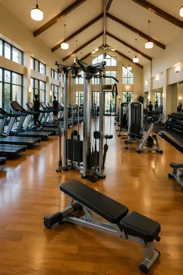 Clean Rehabilitation Fitness Center Interior
