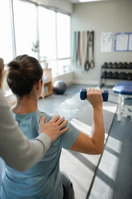 Guided Strength Training in Rehabilitation Gym