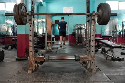 Rehabilitation Gym Free Weights Training Station