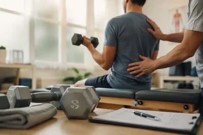 Rehabilitation Gym Strength Training Wellness Session