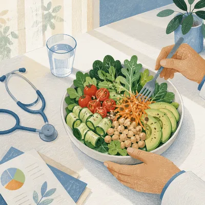 Healthy Salad Bowl for Medical Nutrition