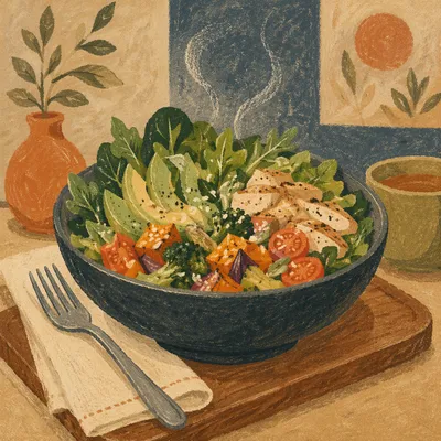 Healthy Salad Bowl for Medical Wellness