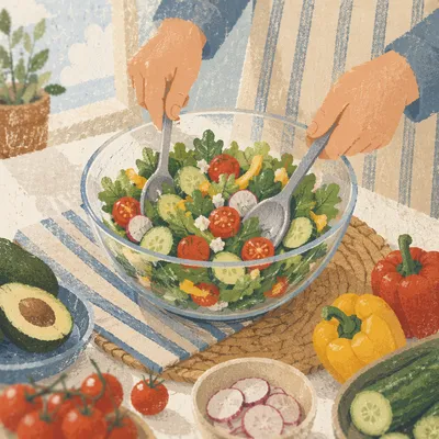 Fresh Vegetable Salad for Healthy Living