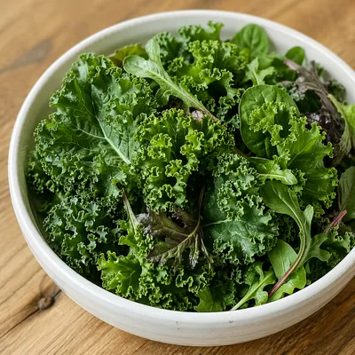 Fresh Kale Salad Bowl for Wellness