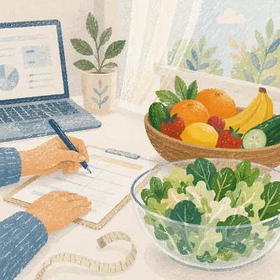 Fresh Salad Bowl Nutrition Consultation
