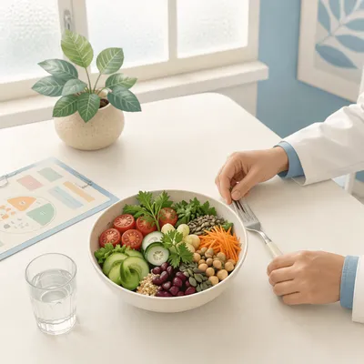 Fresh Salad Bowl for Clinic Nutrition Care