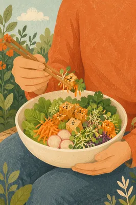 Fresh Vegetable Salad Bowl for Wellness