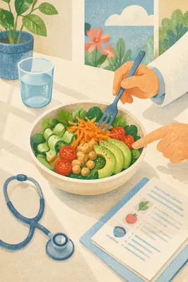 Healthy Salad Bowl for Medical Nutrition