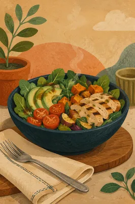 Healthy Salad Bowl for Medical Wellness