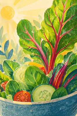 Fresh Garden Salad for Restorative Wellness