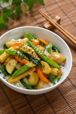 Fresh Vegetable Rice Bowl for Wellness