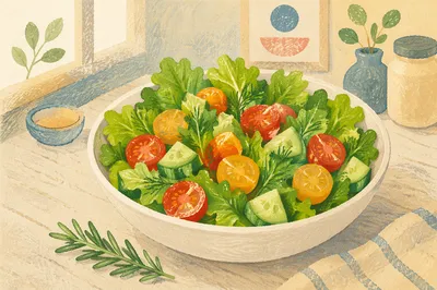 Fresh Salad Bowl for Wellness Nutrition