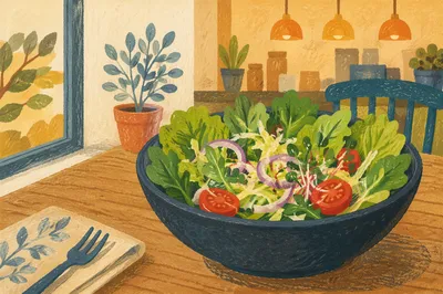 Fresh Salad Bowl for Medical Wellness