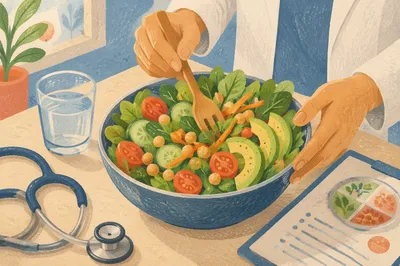 Fresh Salad Bowl for Medical Wellness